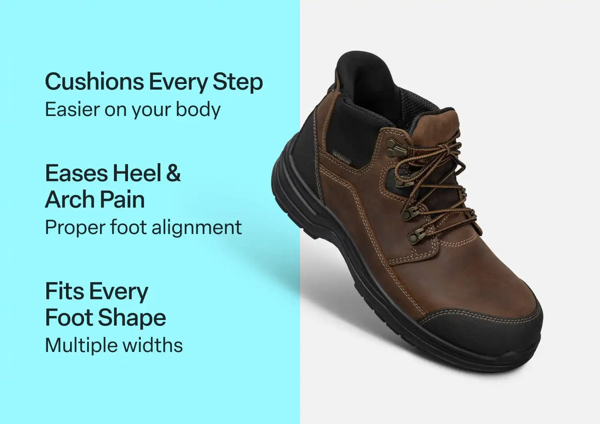 Graphite Hands-Free Work Boots - Brown